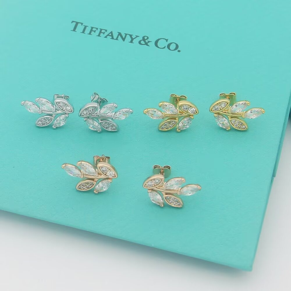 Tiffany & Co. Diamond Vine Earrings - FashionPlug