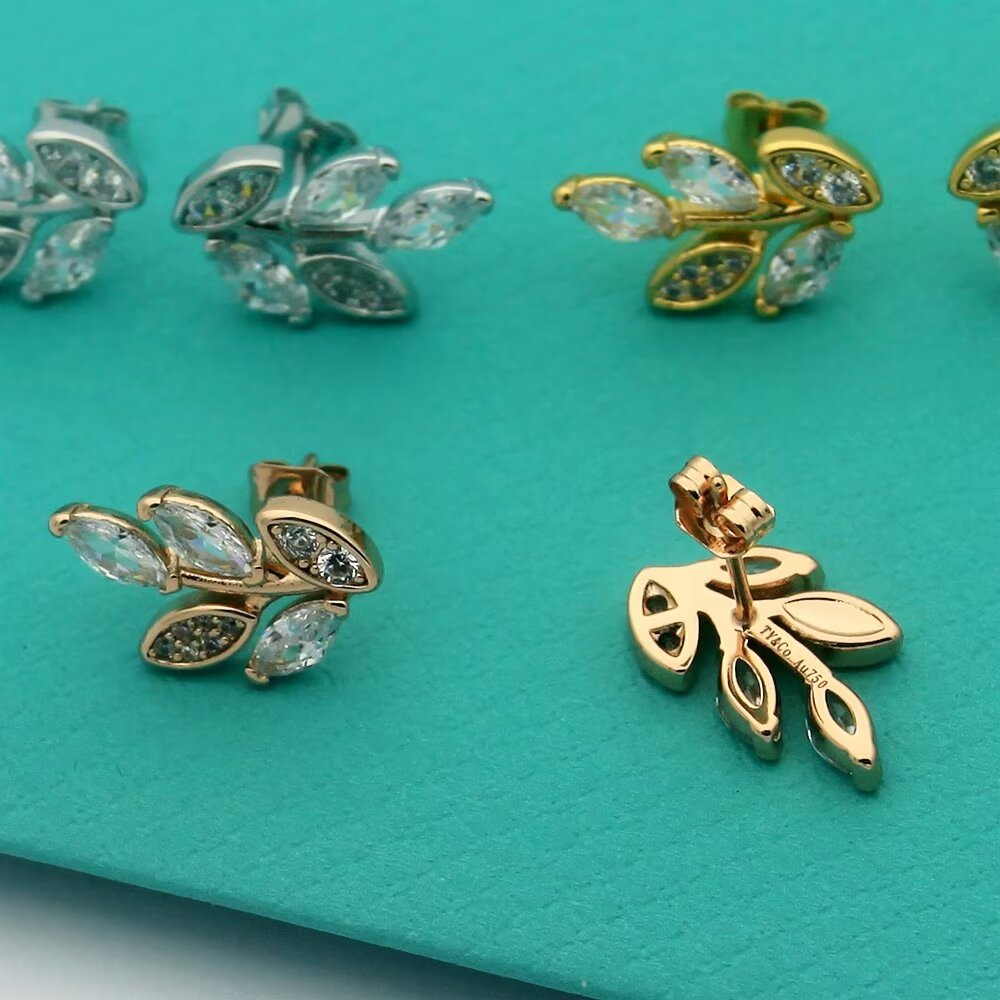Tiffany & Co. Diamond Vine Earrings - FashionPlug