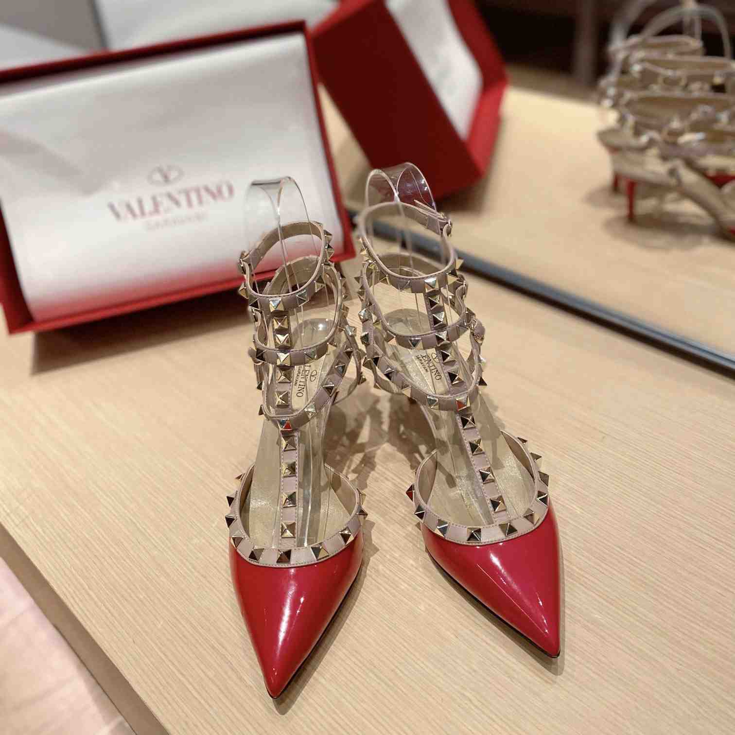 Valenti Garavani Rockstud 65mm Caged Pumps - FashionPlug