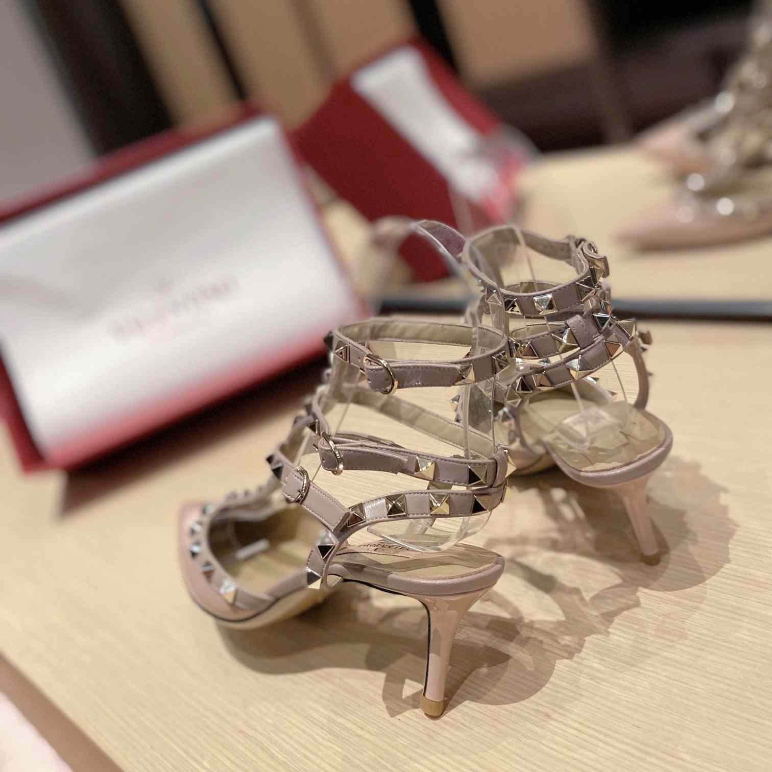 Valenti Garavani Rockstud 65mm Caged Pumps - FashionPlug