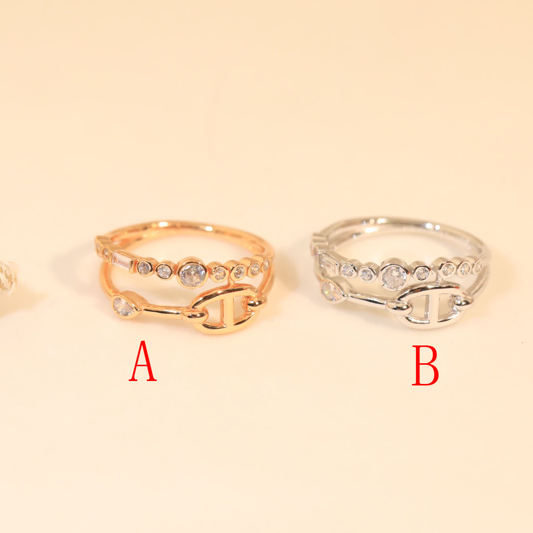 Hermes Chaine d'ancre Chaos Fancy Ring - FashionPlug