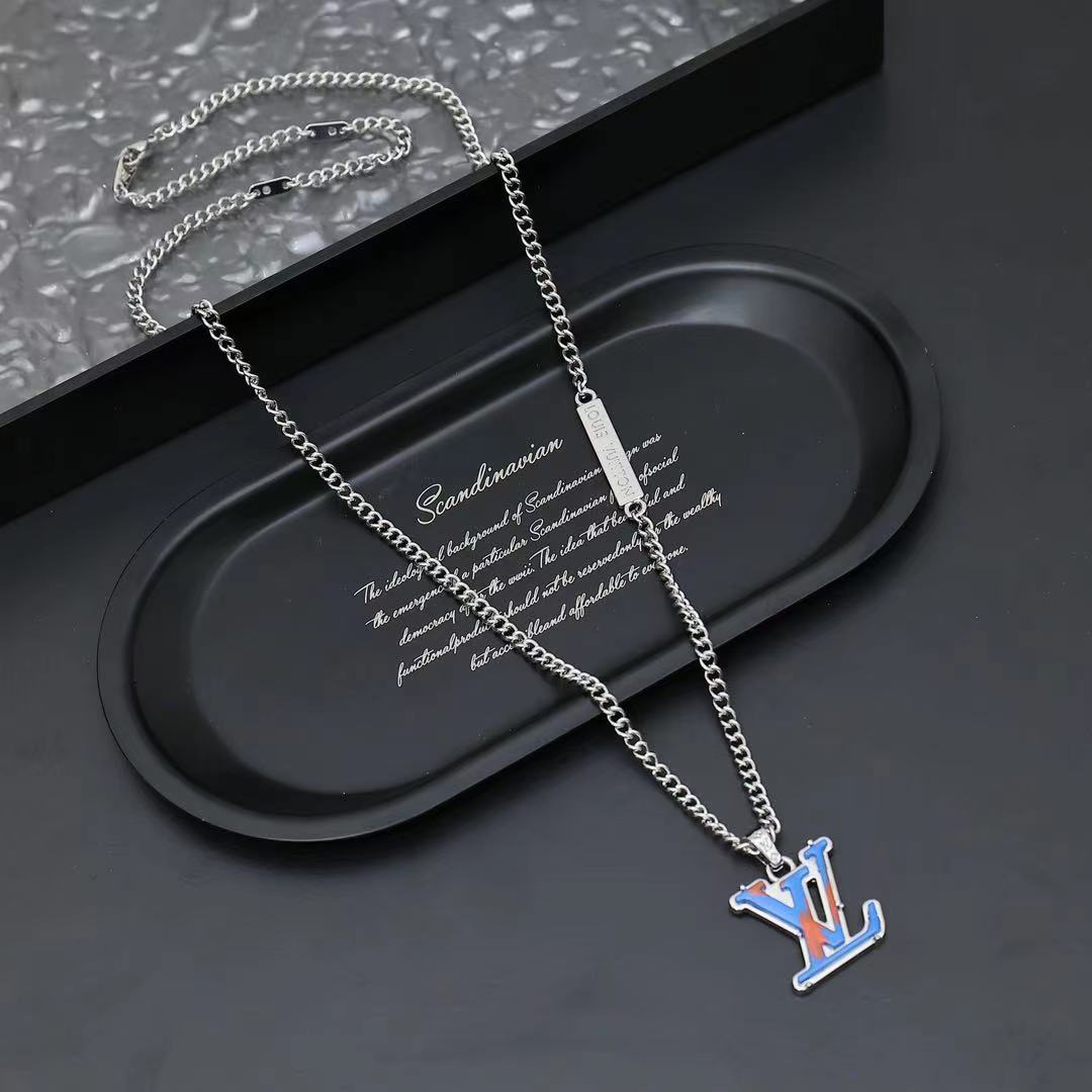 Louis Vuitton Monogram Chain Pendant - FashionPlug