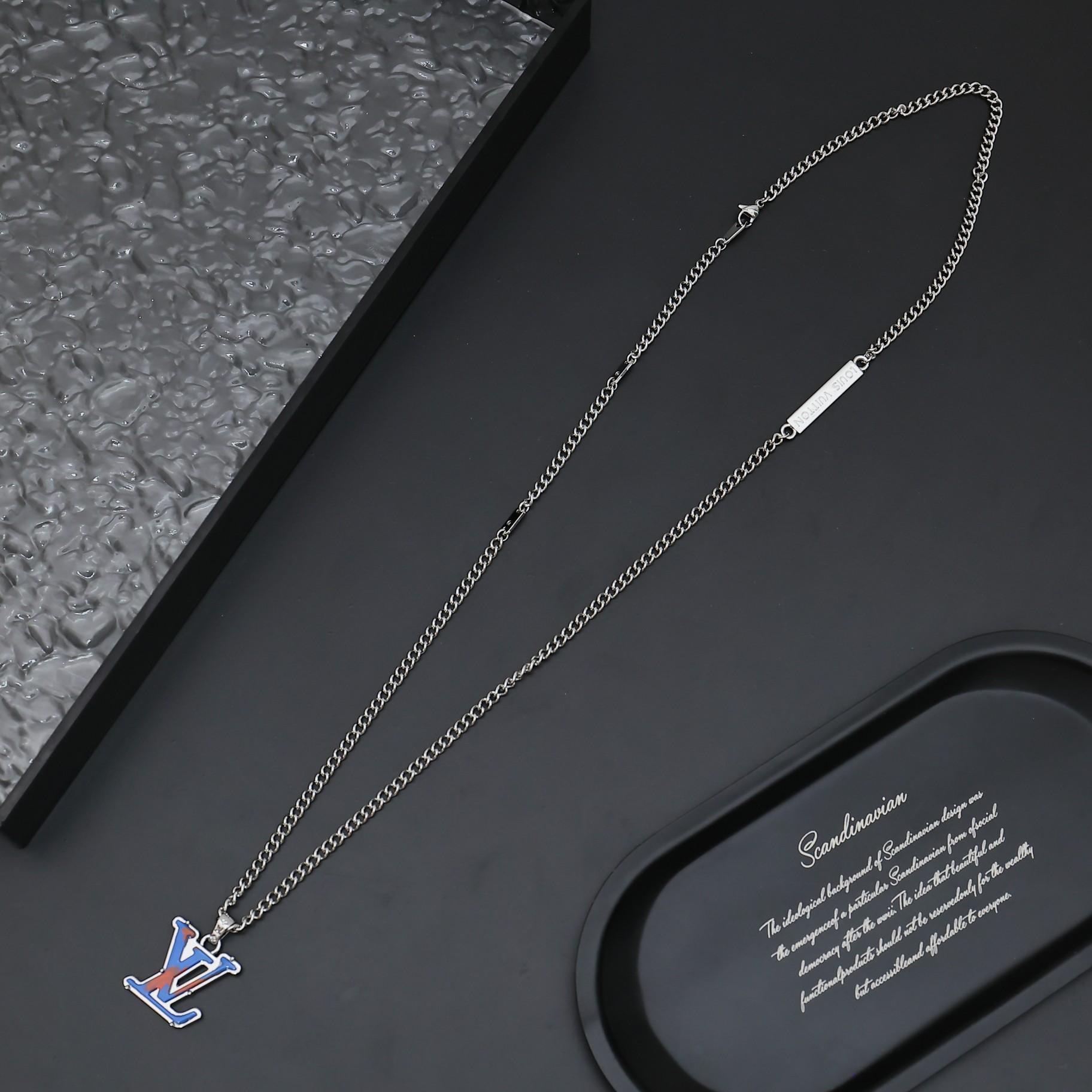 Louis Vuitton Monogram Chain Pendant - FashionPlug