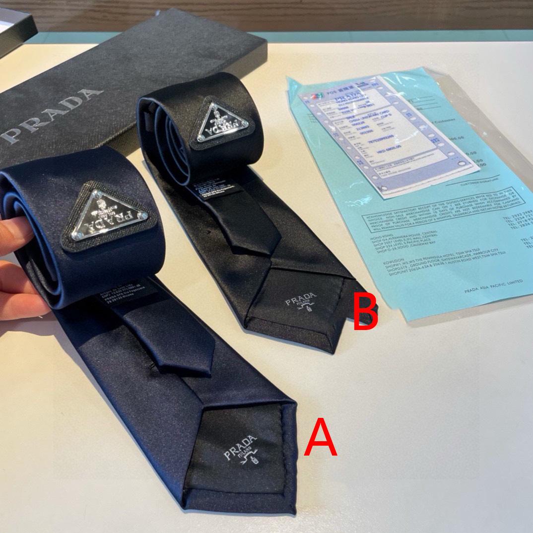 Prada Prada Logo Tie - FashionPlug