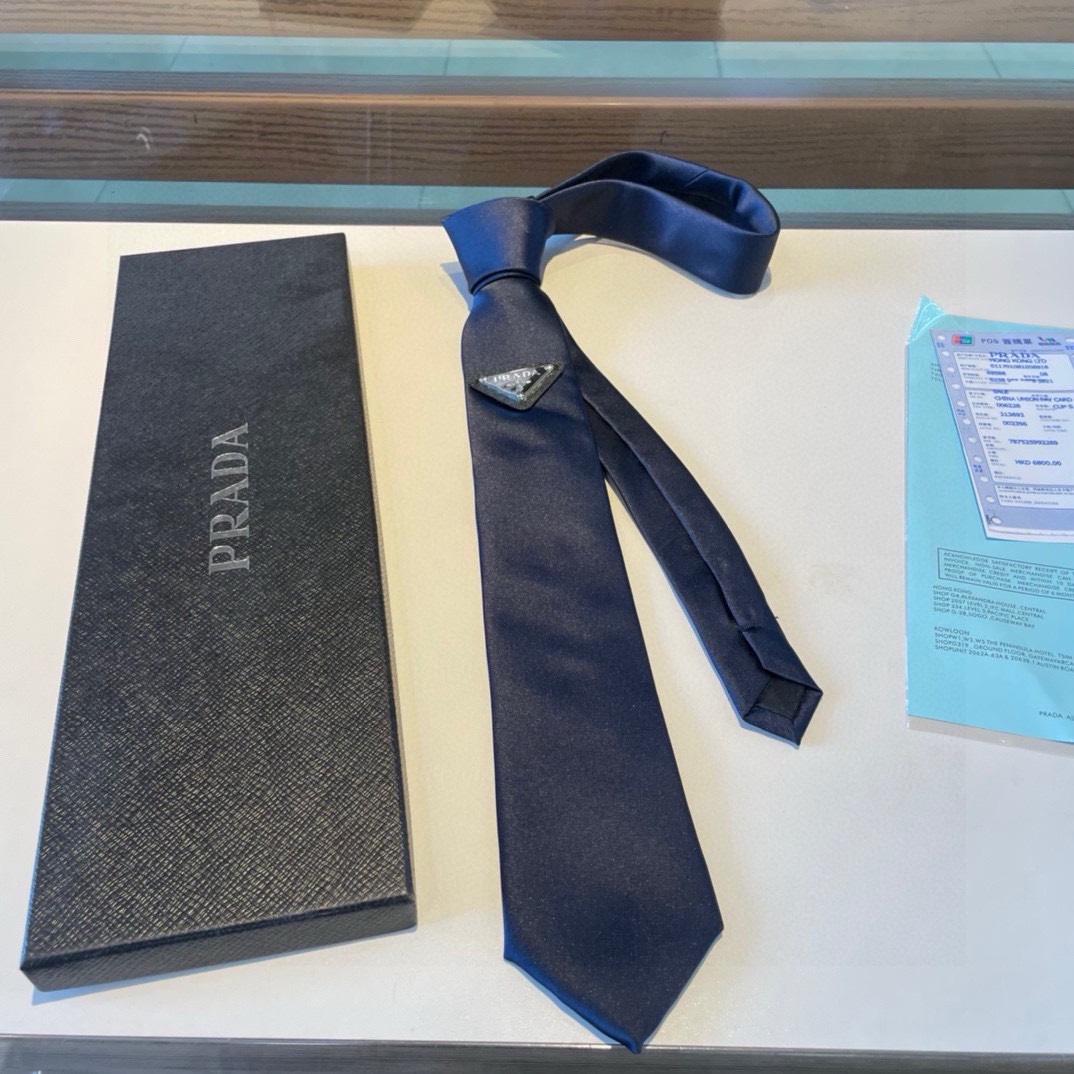 Prada Prada Logo Tie - FashionPlug