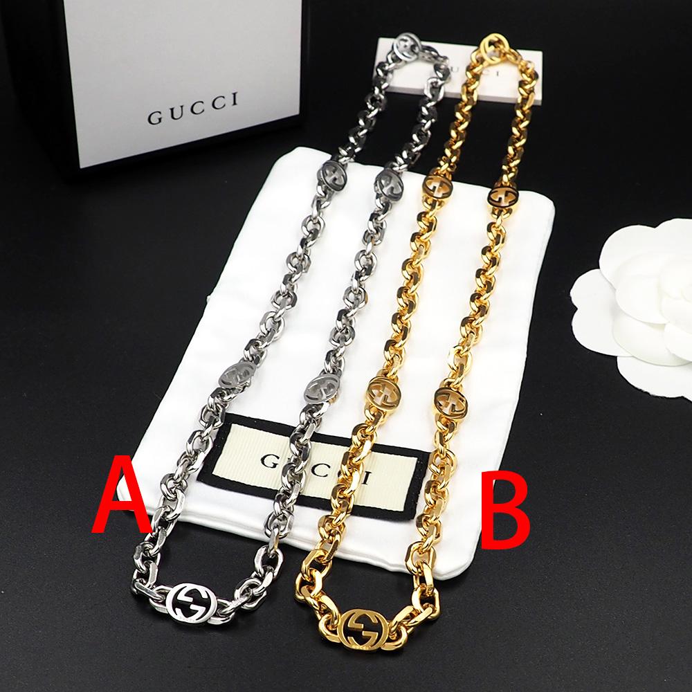 Gucci Interlocking Necklace - FashionPlug