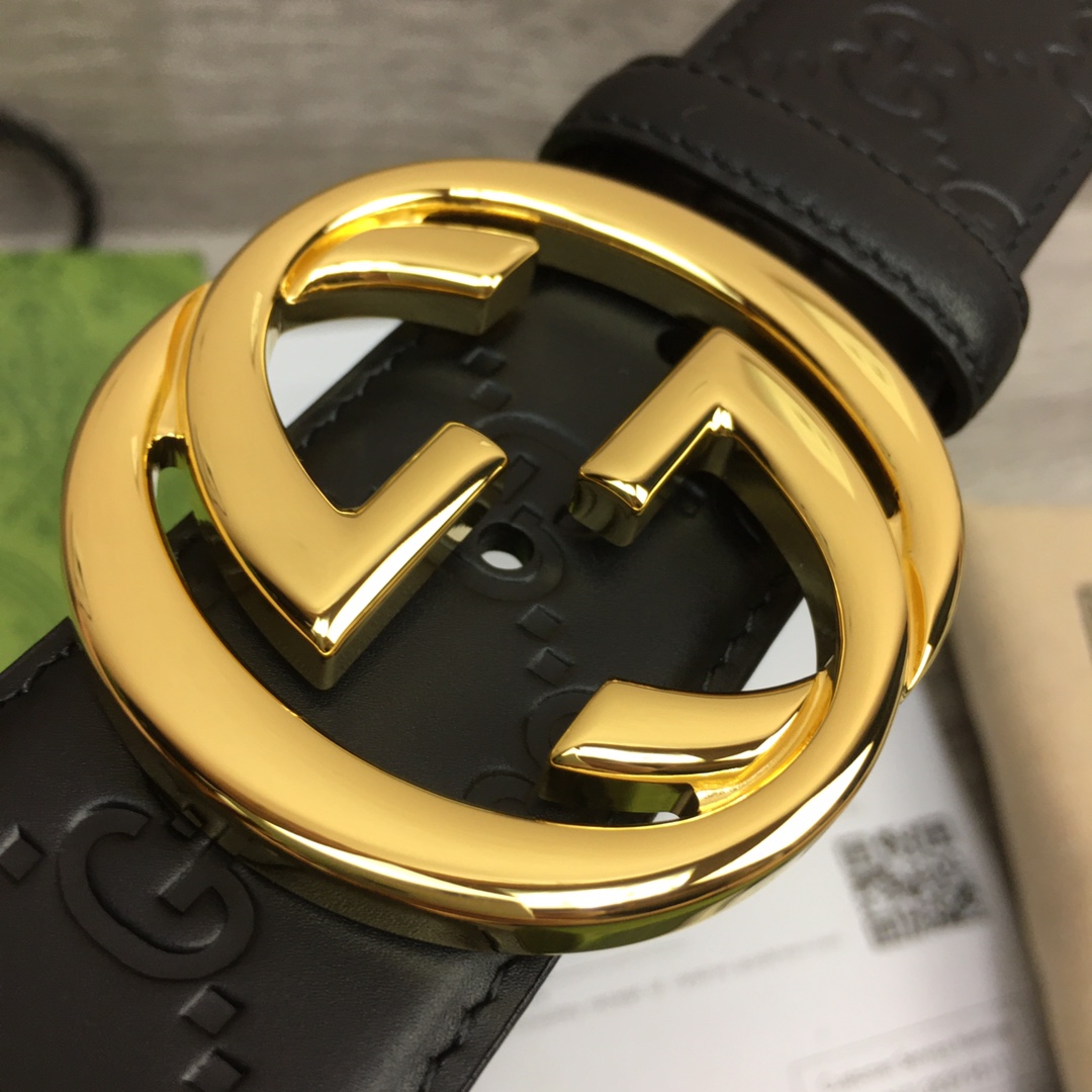 Gucci Leather Belt  40mm - FashionPlug