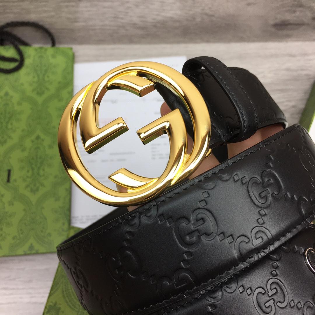 Gucci Leather Belt  40mm - FashionPlug