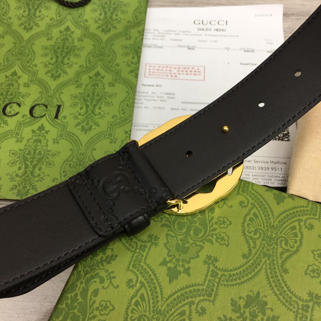 Gucci Leather Belt  40mm - FashionPlug