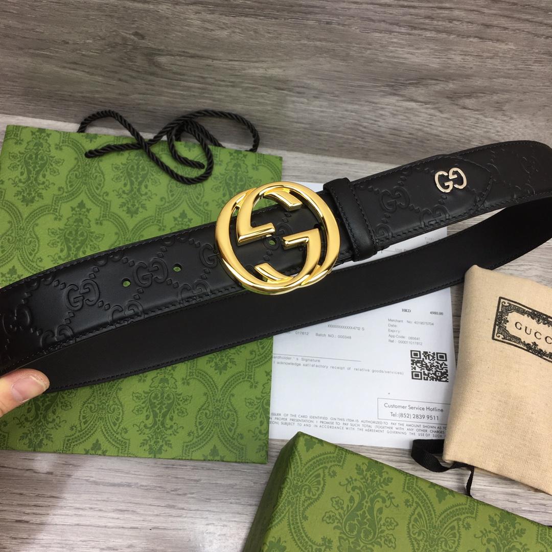 Gucci Leather Belt  40mm - FashionPlug