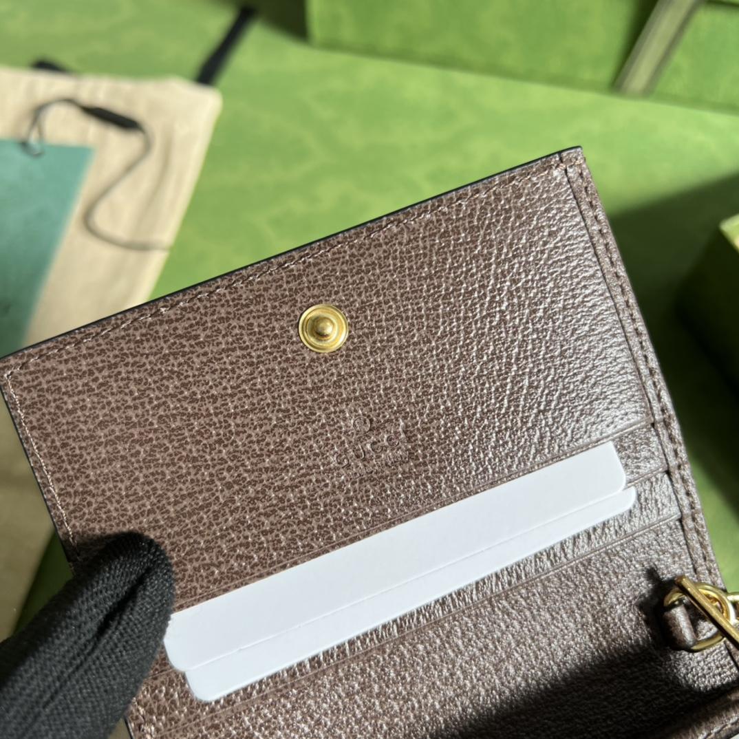 Gucci Ophidia GG Supreme Leather Wallet (11*8.5*3cm)  625711 - FashionPlug