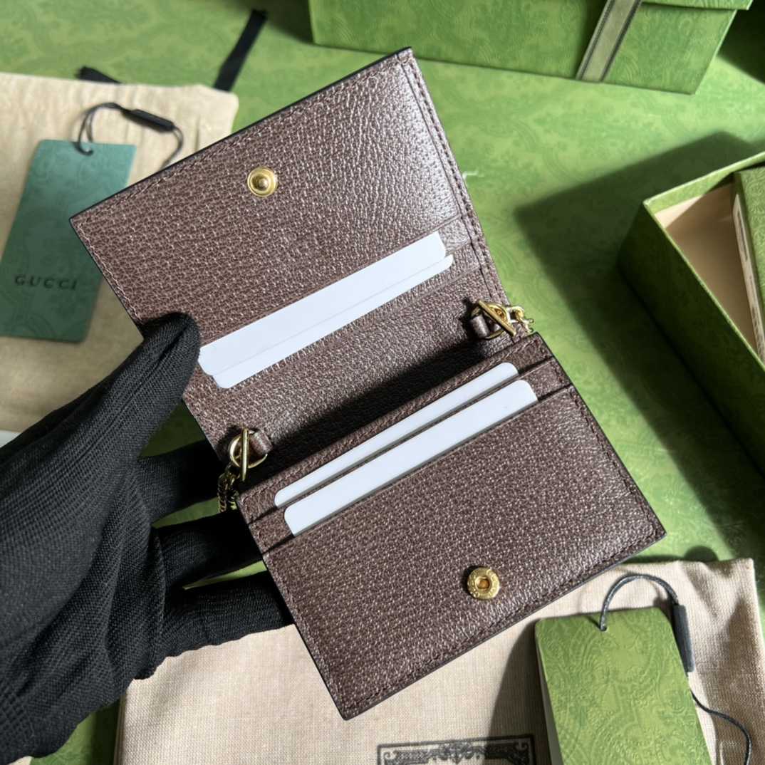 Gucci Ophidia GG Supreme Leather Wallet (11*8.5*3cm)  625711 - FashionPlug