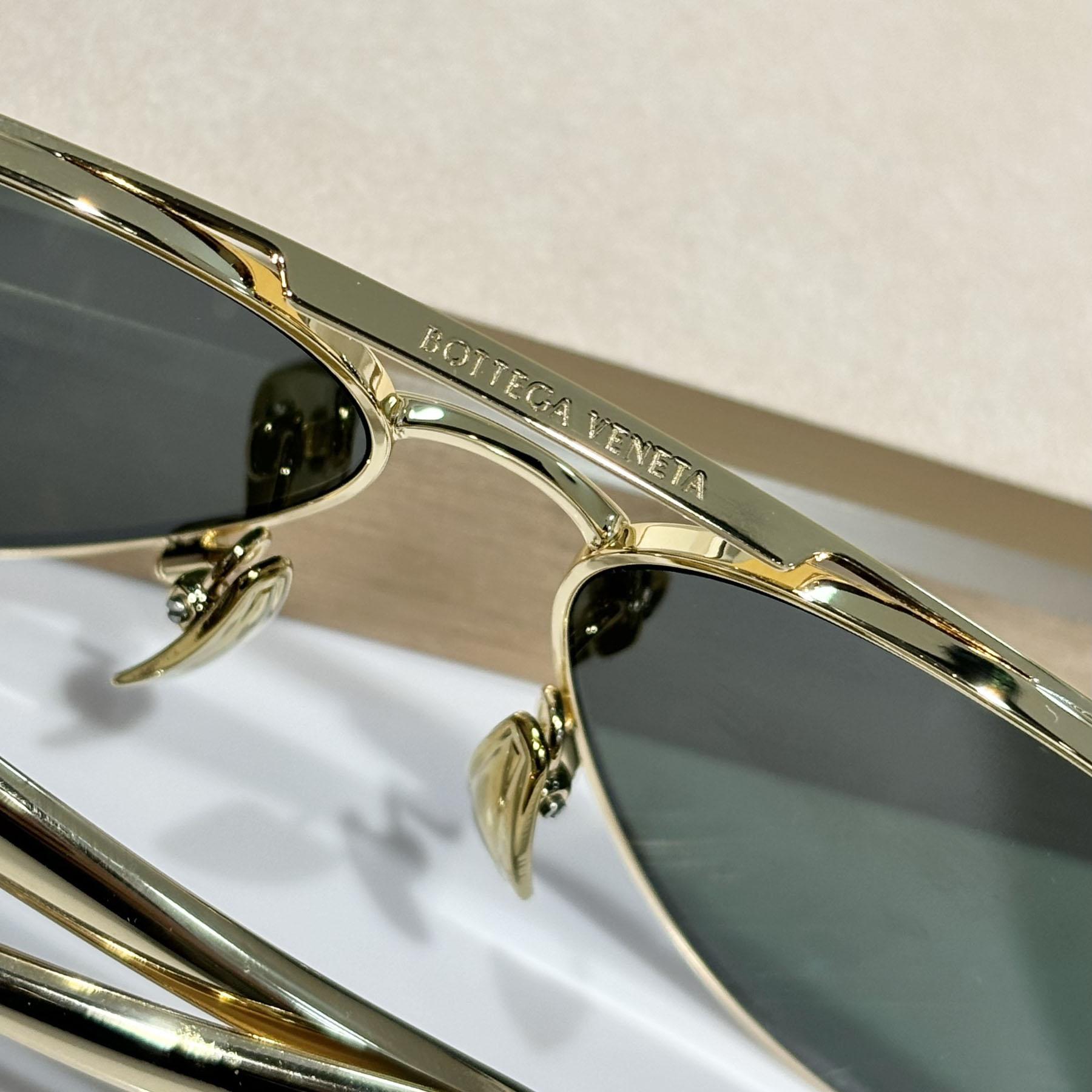 Bottega Veneta Sardine Aviator Sunglasses   BV1305S - FashionPlug