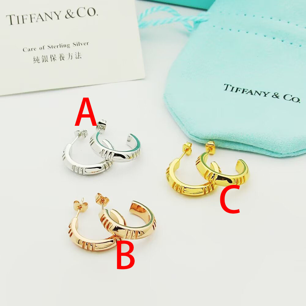 Tiffany & Co. Atlas X Hoop Earrings - FashionPlug