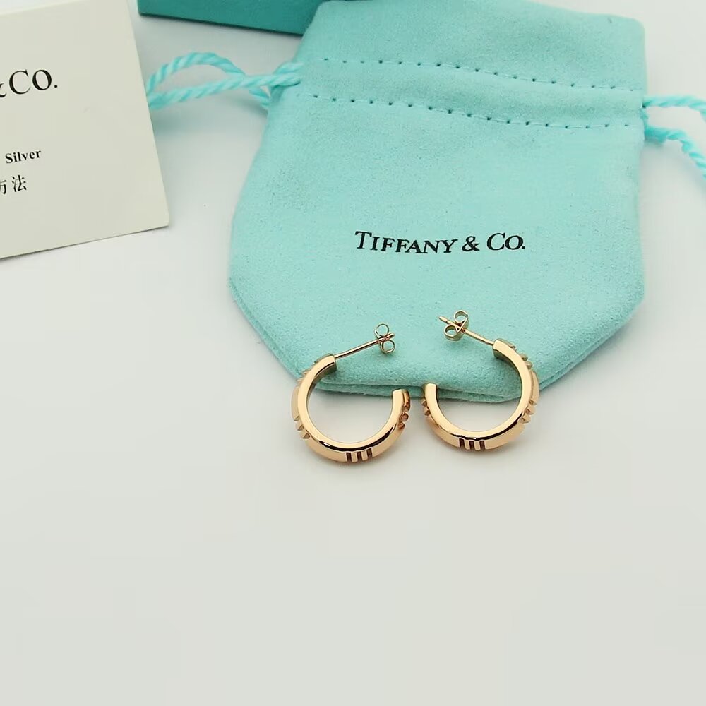 Tiffany & Co. Atlas X Hoop Earrings - FashionPlug