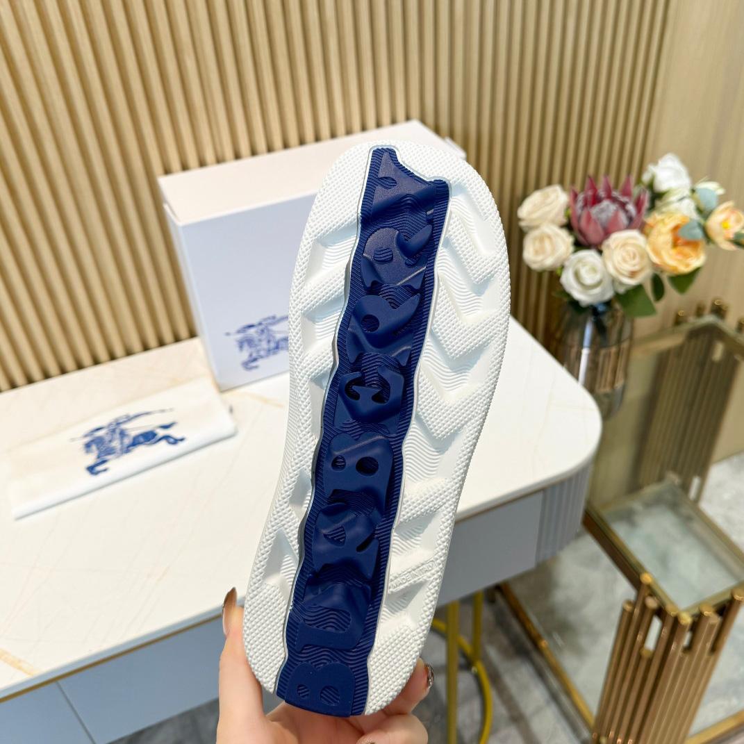 Burberry Leather Box Sneakers - FashionPlug