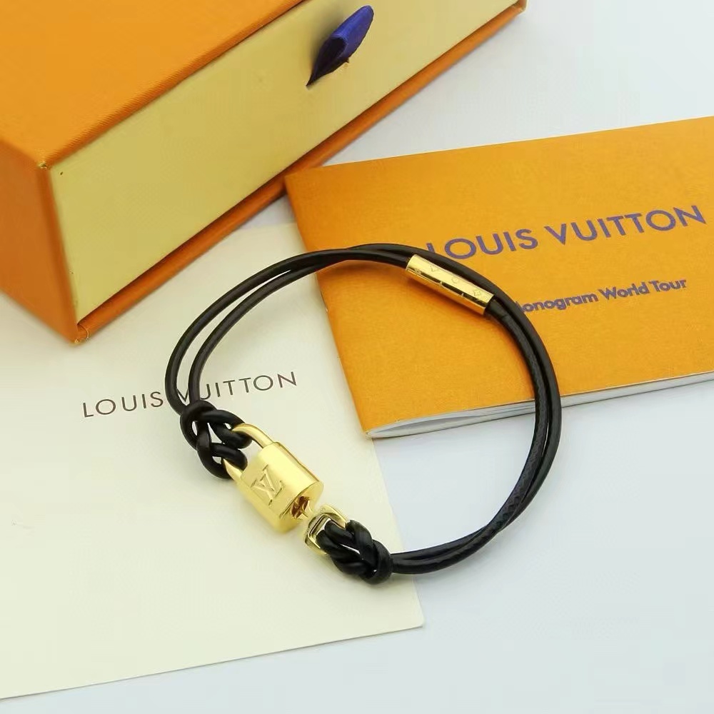 Louis Vuitton LV Padlock Bracelet  M8138E - FashionPlug