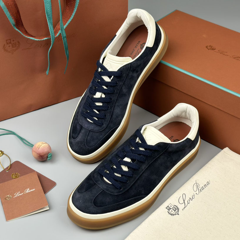 Loro Piana Low-top Lace-up Sneakers - FashionPlug