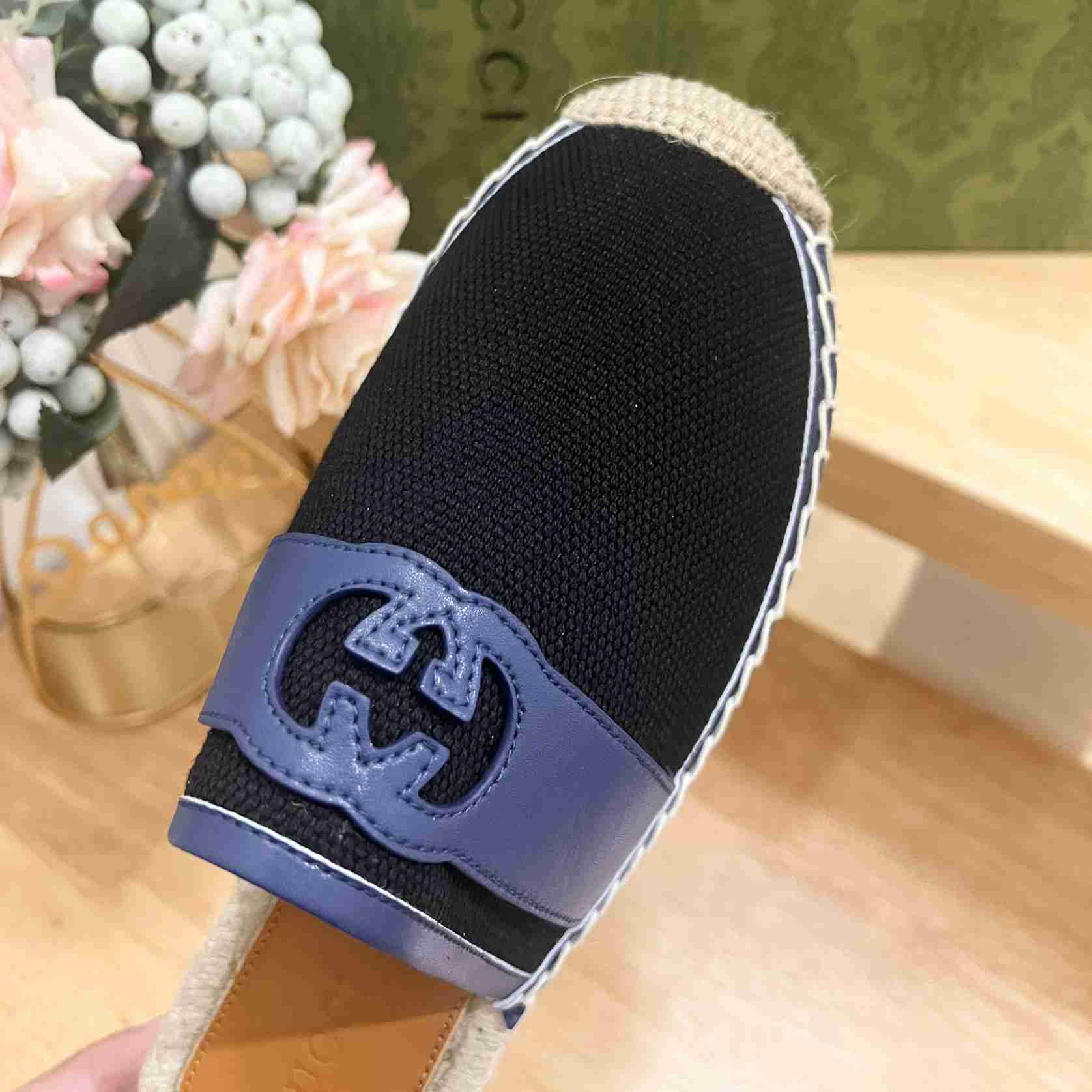 Gucci Interlocking G Slide Espadrille - FashionPlug