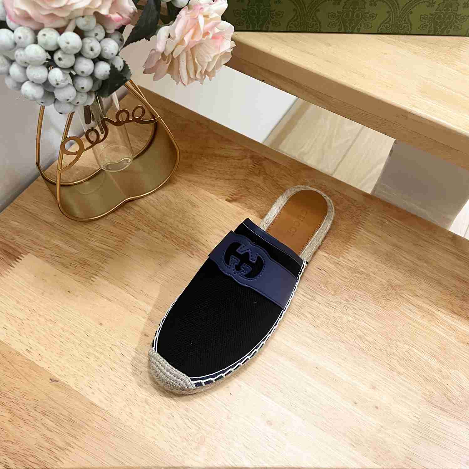 Gucci Interlocking G Slide Espadrille - FashionPlug