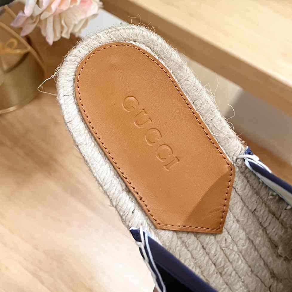 Gucci Interlocking G Slide Espadrille - FashionPlug
