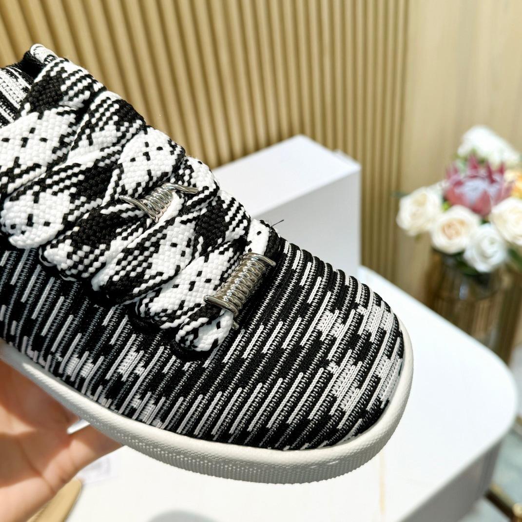 Burberry Check Knit Box Sneakers - FashionPlug