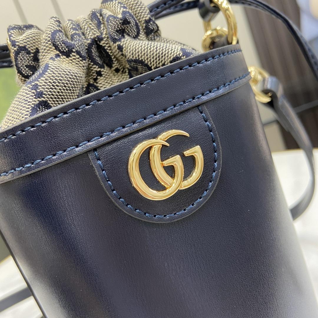 Gucci Ophidia Mini Bucket Bag  (11.5x23x8cm) - FashionPlug