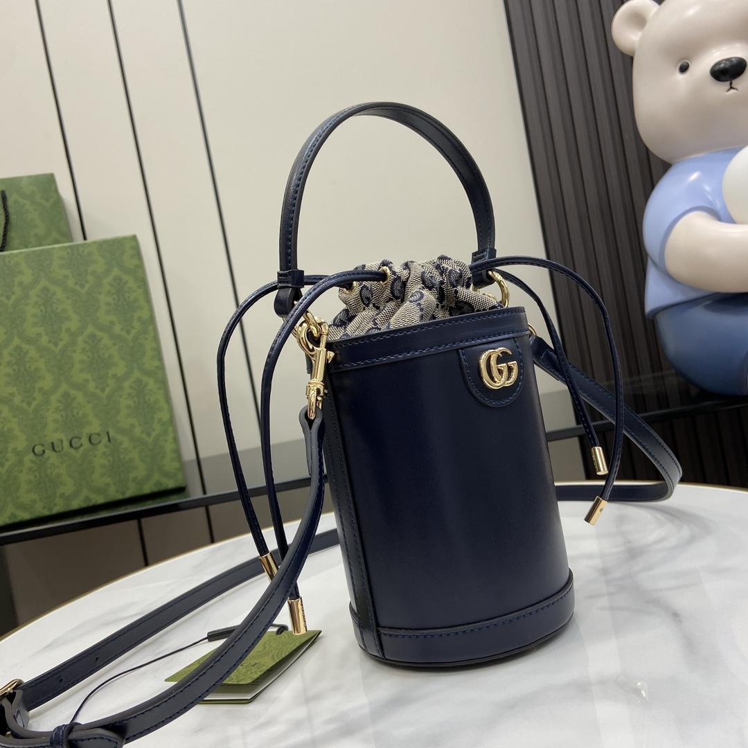 Gucci Ophidia Mini Bucket Bag  (11.5x23x8cm) - FashionPlug