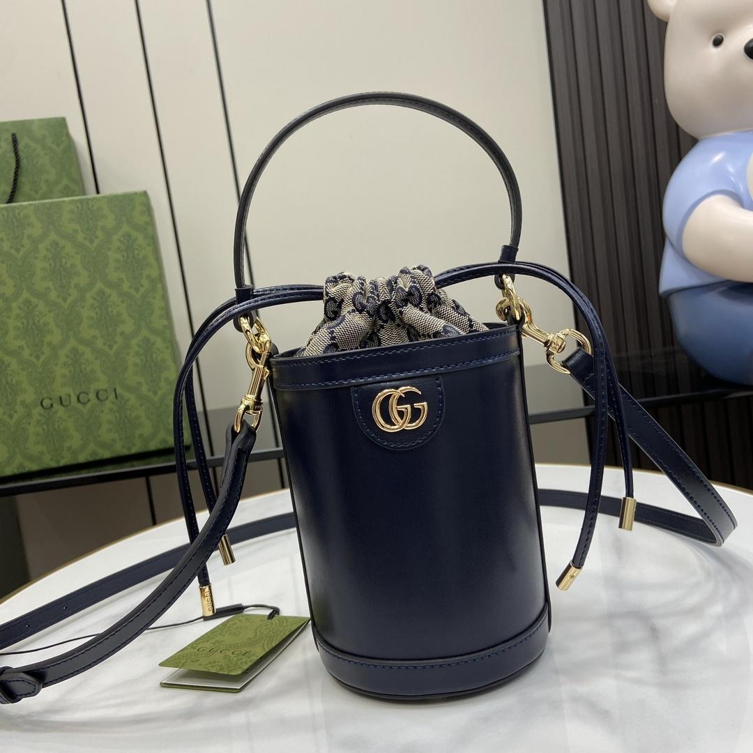 Gucci Ophidia Mini Bucket Bag  (11.5x23x8cm) - FashionPlug