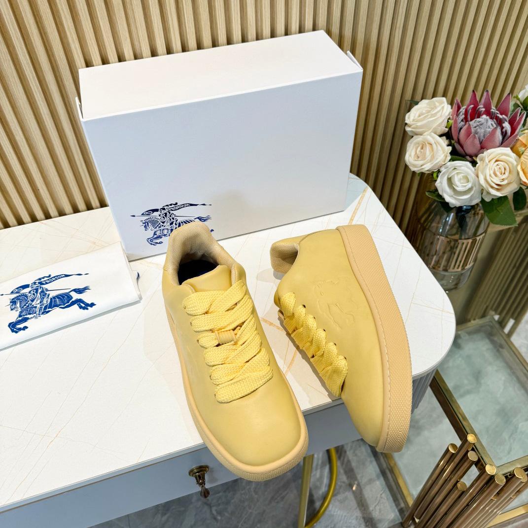 Burberry Leather Box Sneakers - FashionPlug