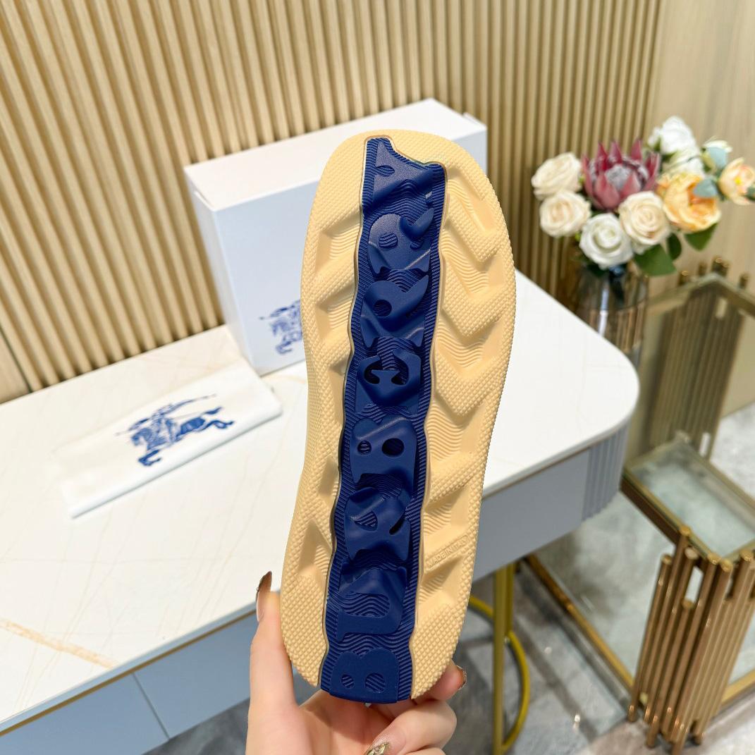Burberry Leather Box Sneakers - FashionPlug