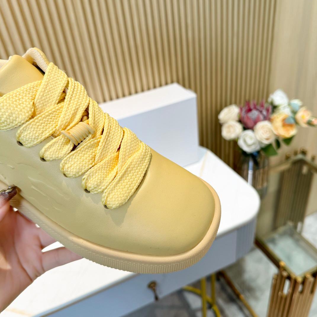 Burberry Leather Box Sneakers - FashionPlug