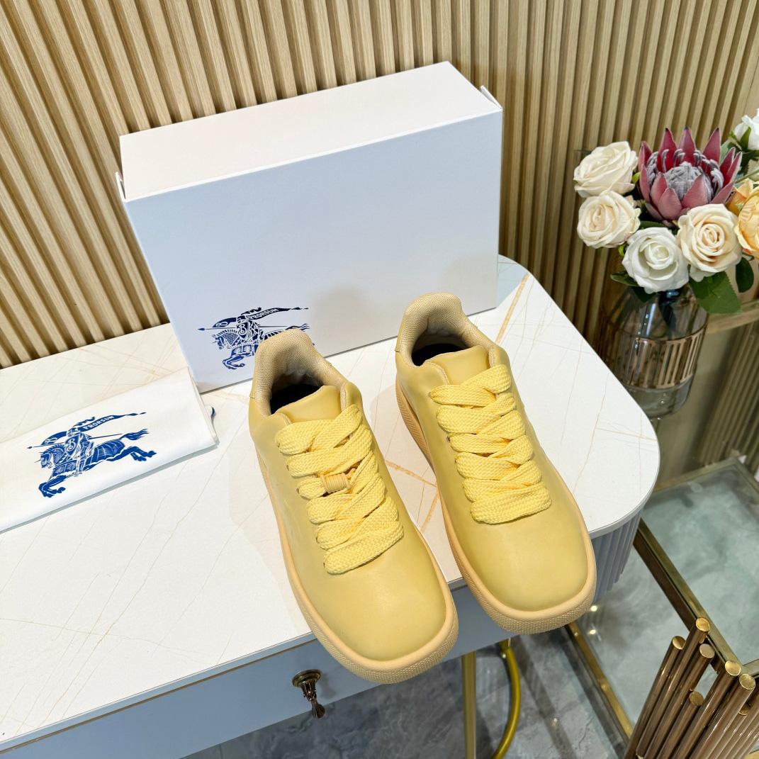 Burberry Leather Box Sneakers - FashionPlug