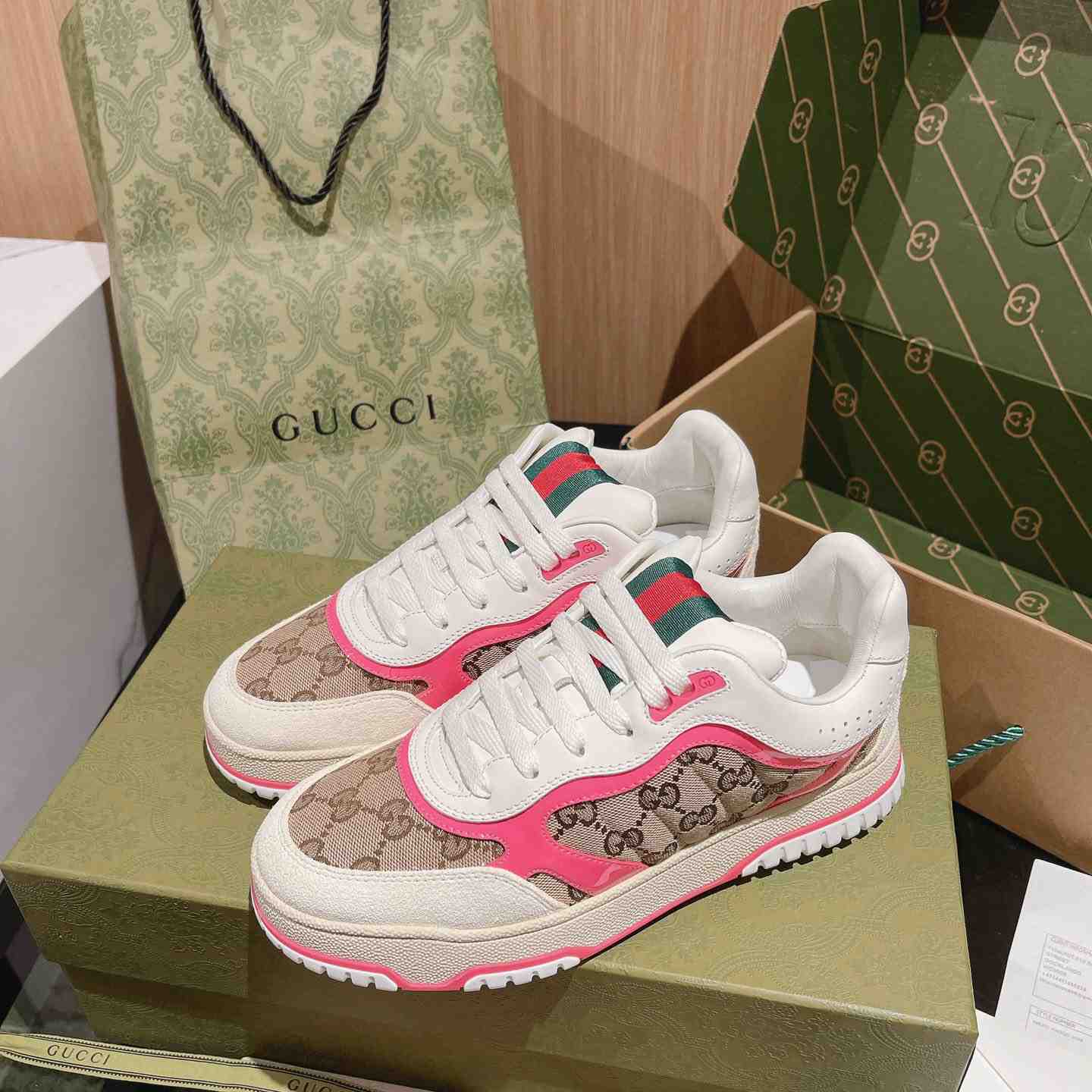 Gucci Re-Web Sneakers - FashionPlug