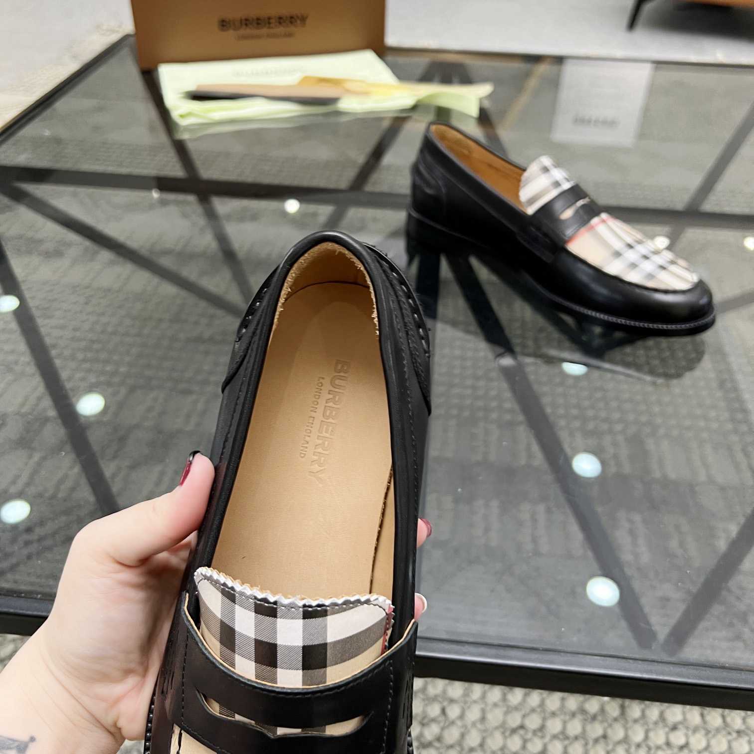 Burberry Vintage Check Penny Loafers - FashionPlug