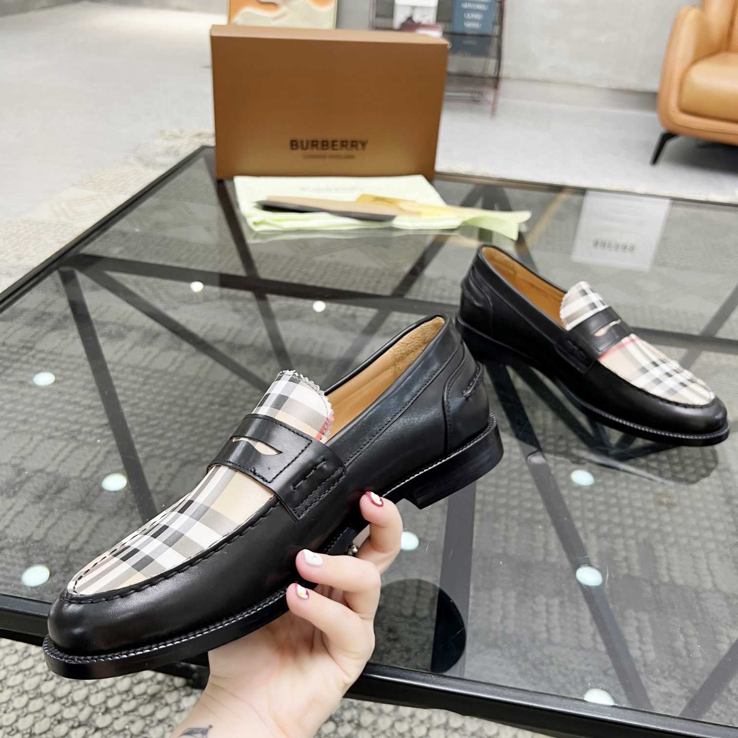 Burberry Vintage Check Penny Loafers - FashionPlug