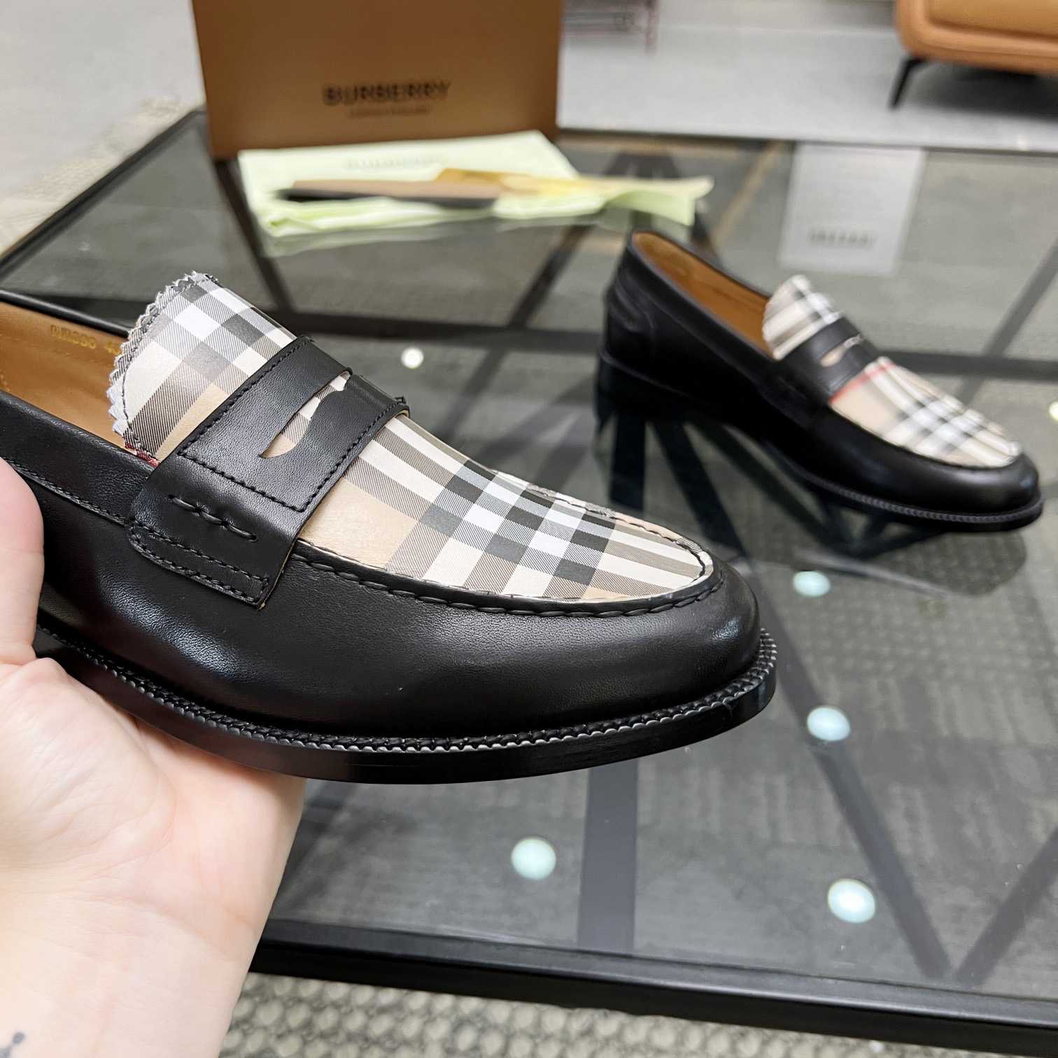 Burberry Vintage Check Penny Loafers - FashionPlug
