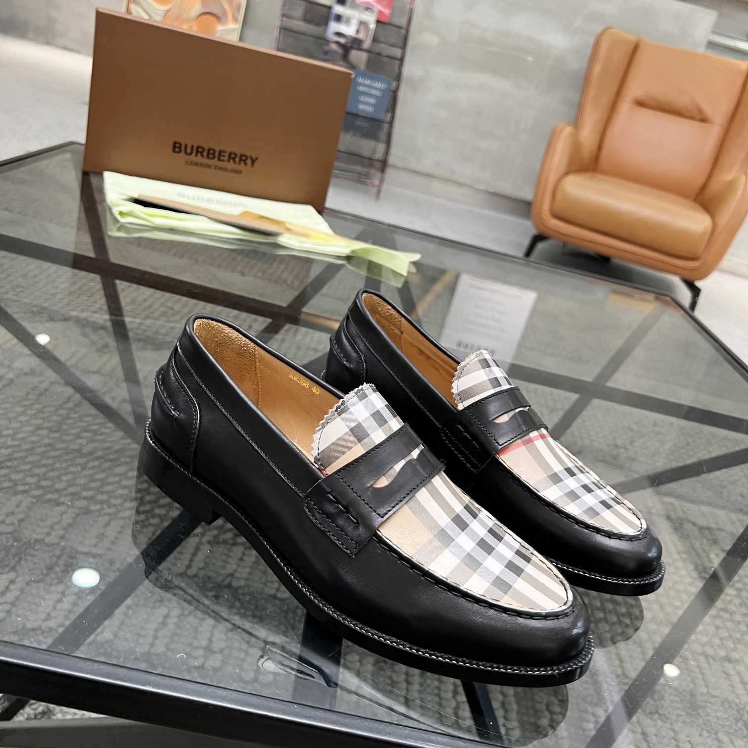 Burberry Vintage Check Penny Loafers - FashionPlug