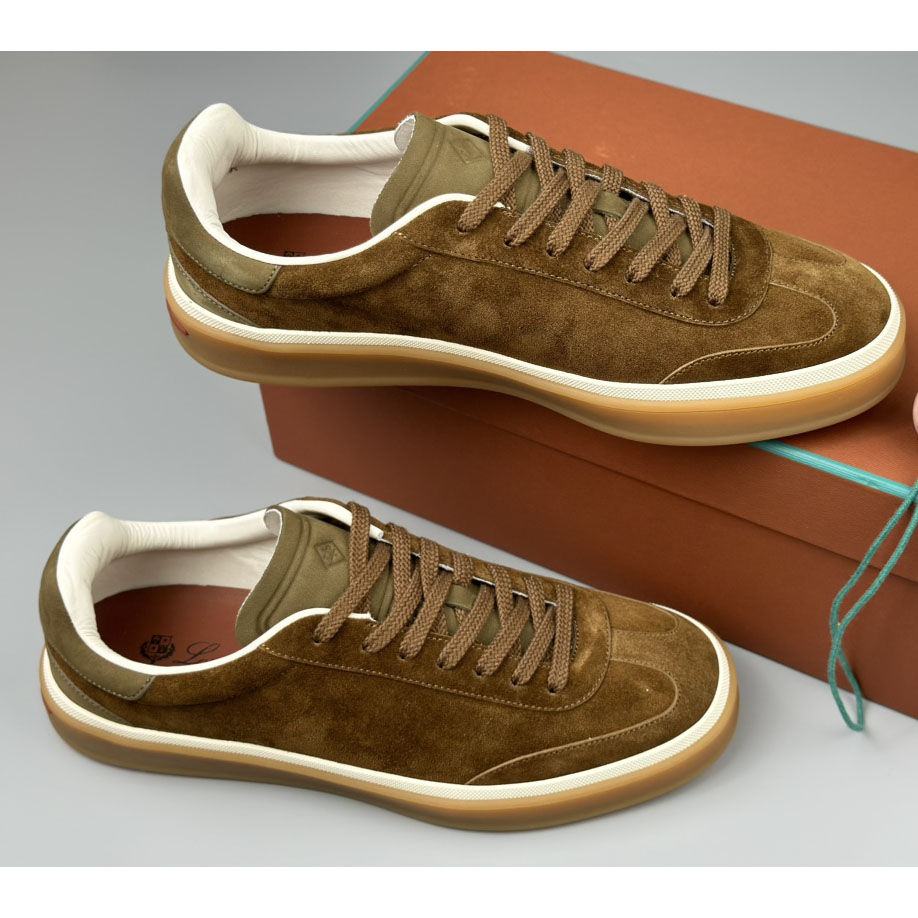 Loro Piana Low-top Lace-up Sneakers - FashionPlug