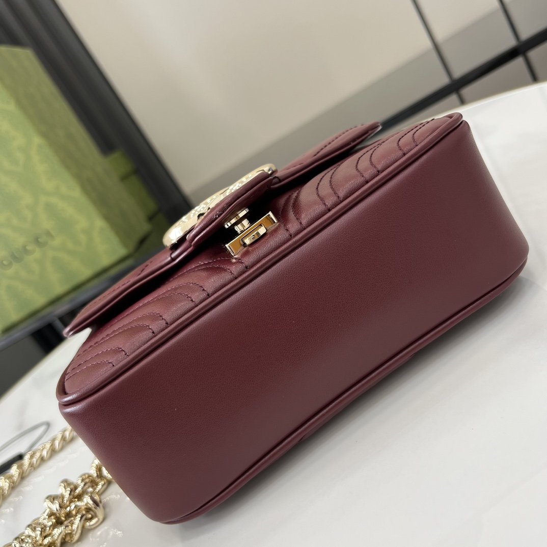 Gucci GG Marmont Mini Top Handle Bag - FashionPlug