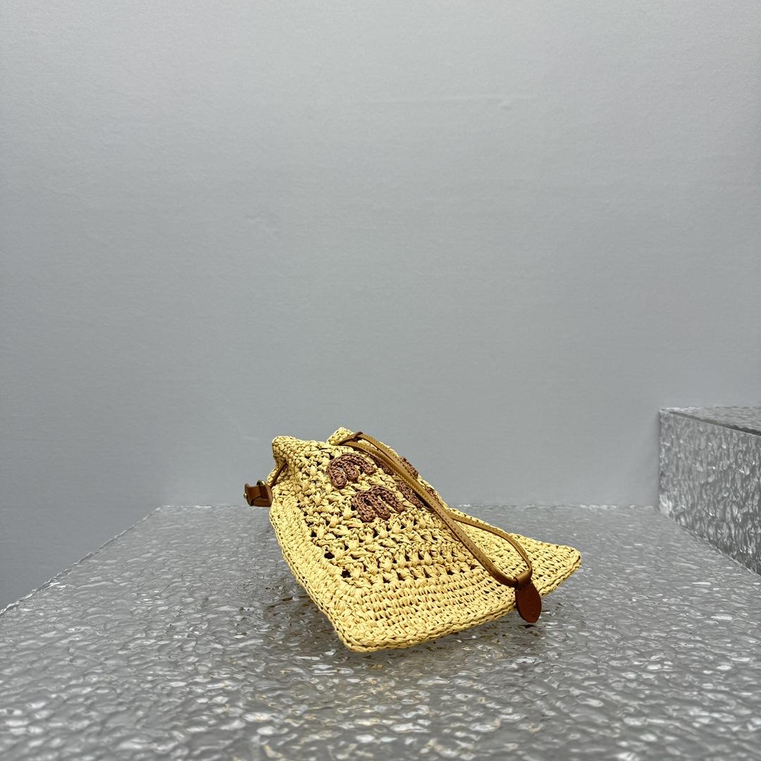 Miu Miu Woven Fabric Mini-bag - FashionPlug