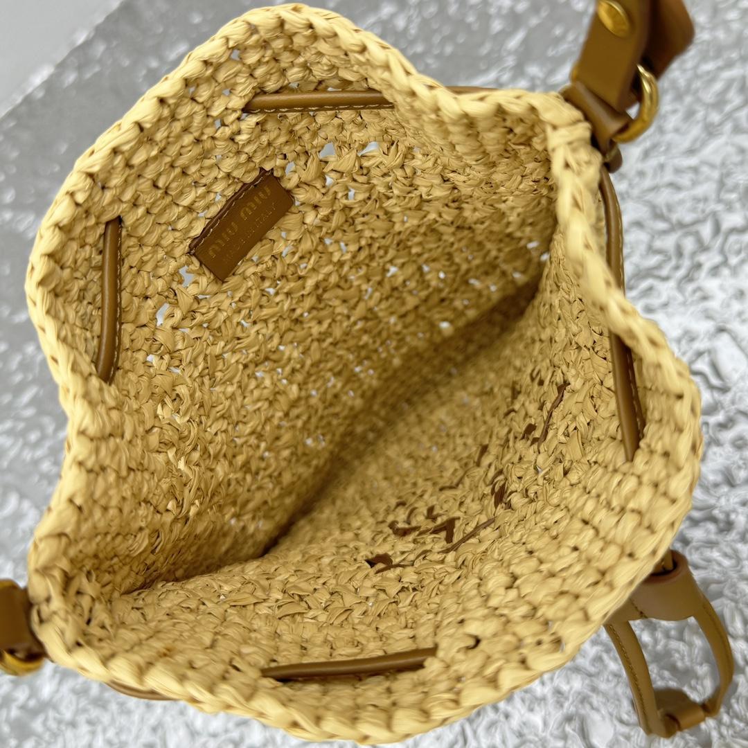 Miu Miu Woven Fabric Mini-bag - FashionPlug