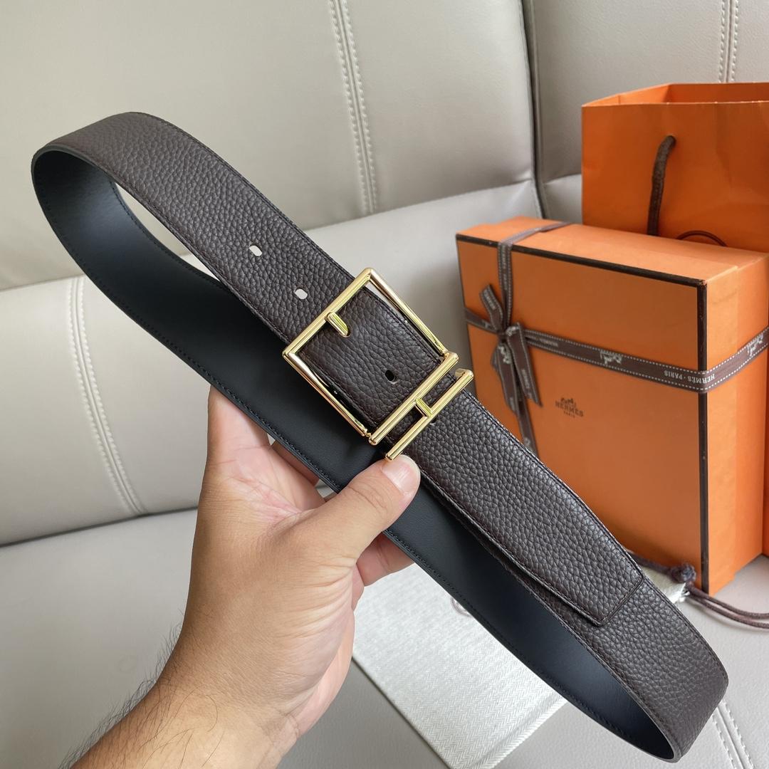 Hermes Leather Belt  38mm - FashionPlug