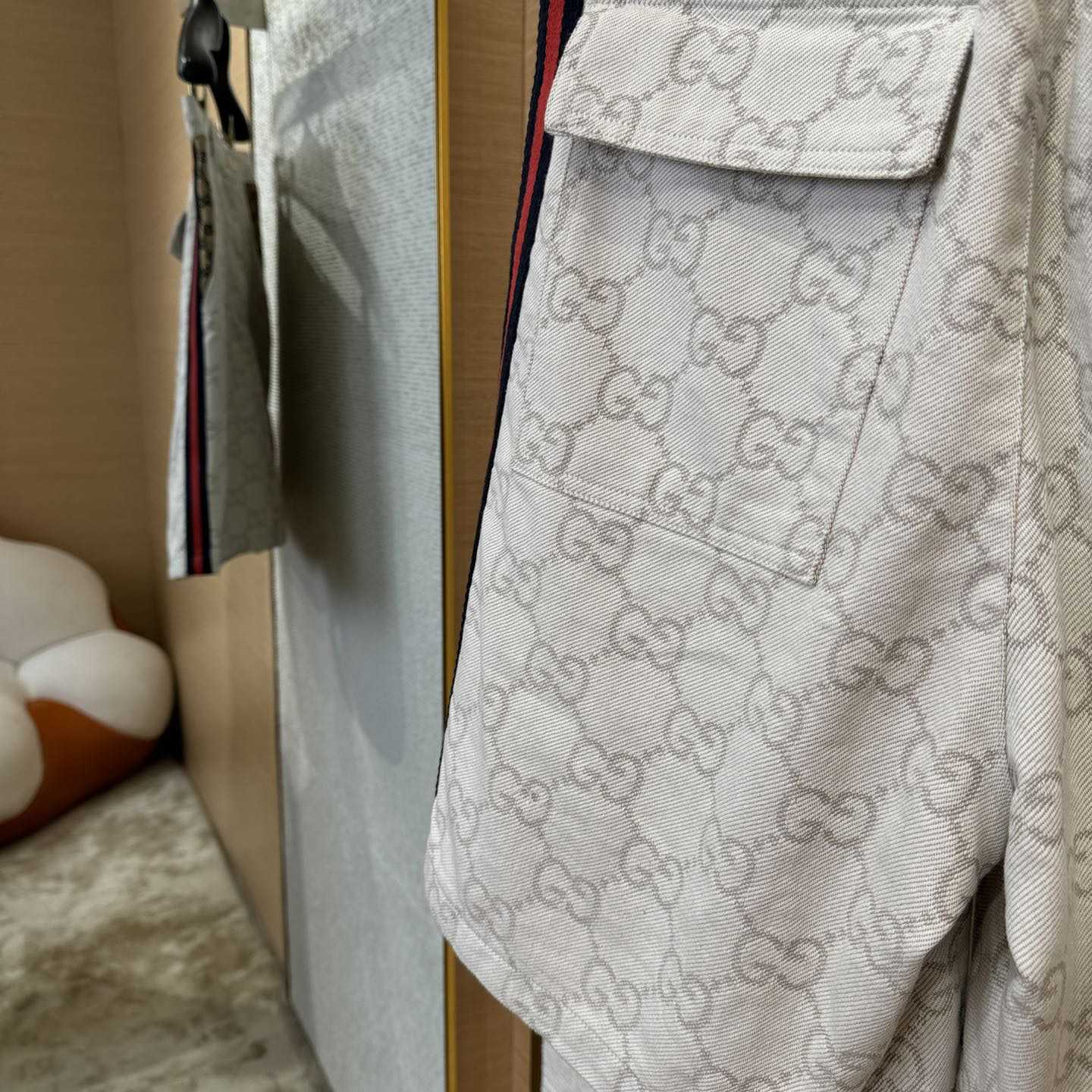 Gucci GG Cotton Jacquard Bermuda Shorts - FashionPlug