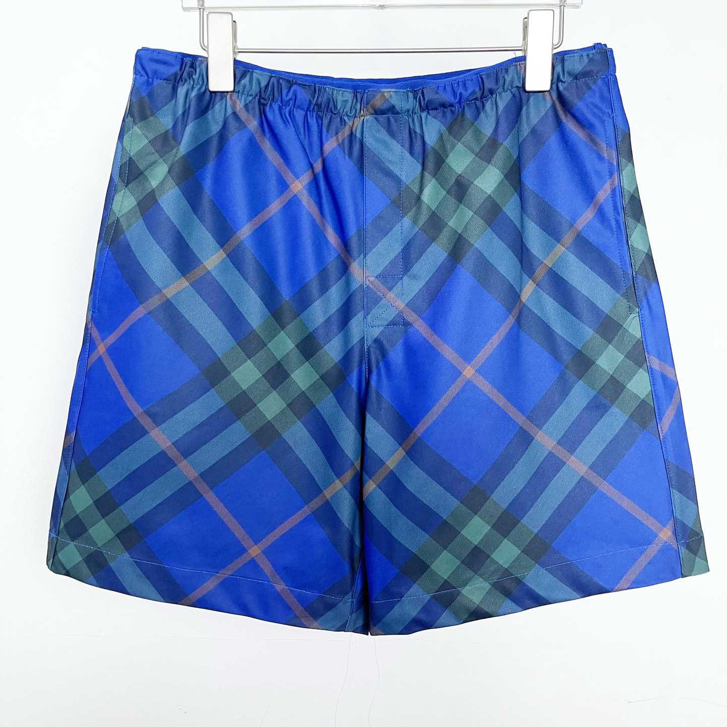 Burberry Checkered Twill Swim Shorts - FashionPlug