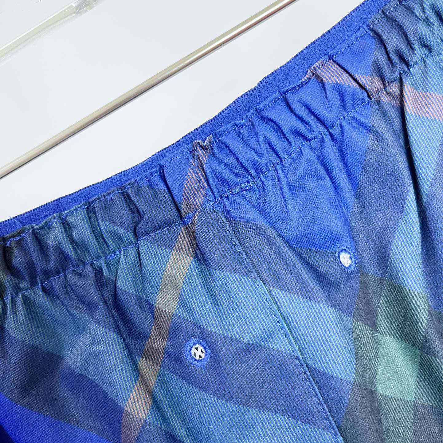 Burberry Checkered Twill Swim Shorts - FashionPlug
