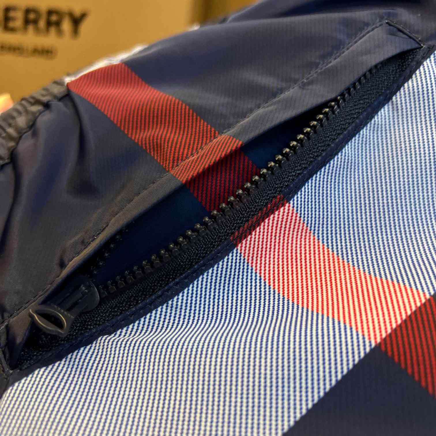 Burberry Checkered Twill Swim Shorts - FashionPlug