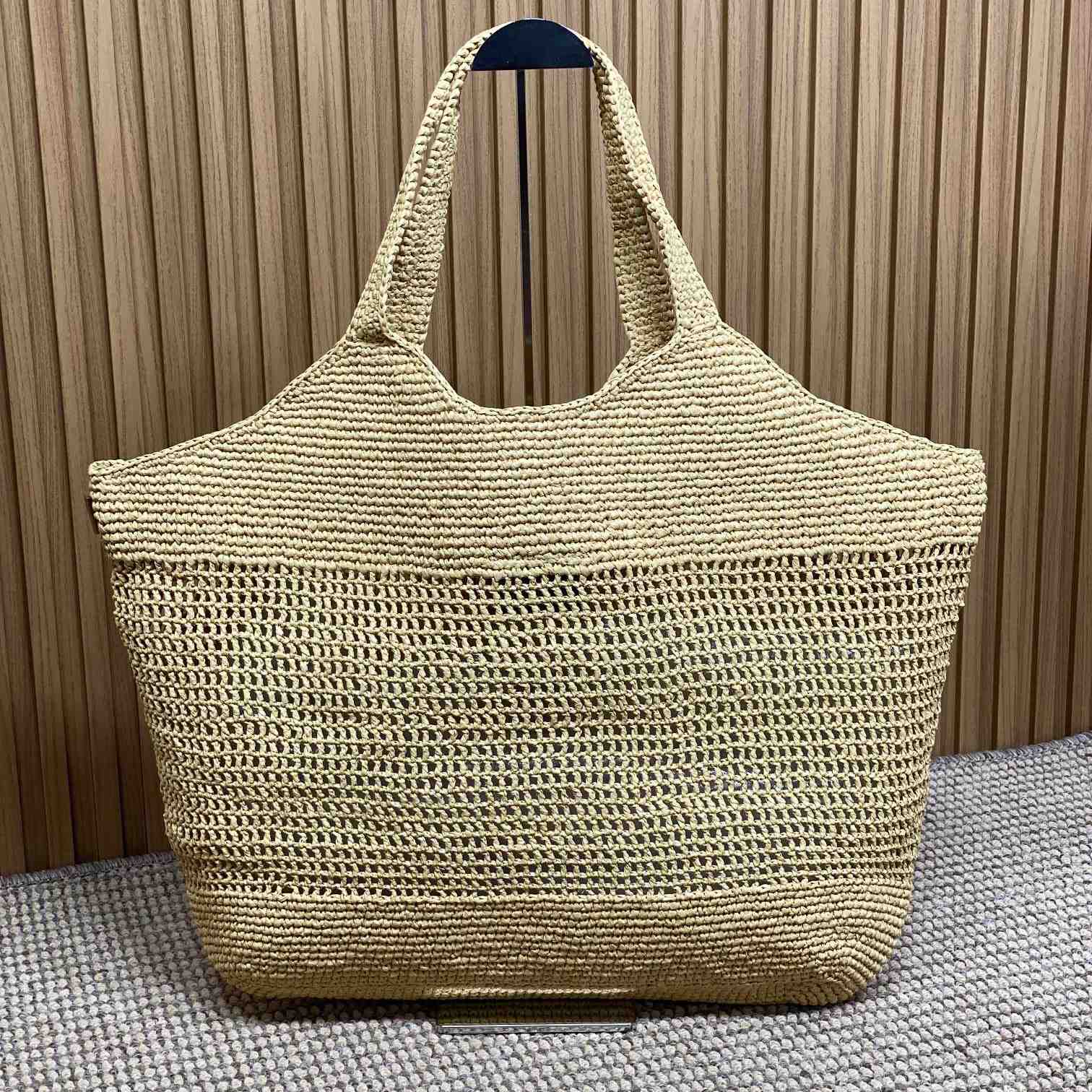 Saint Laurent Icare In Raffia - FashionPlug
