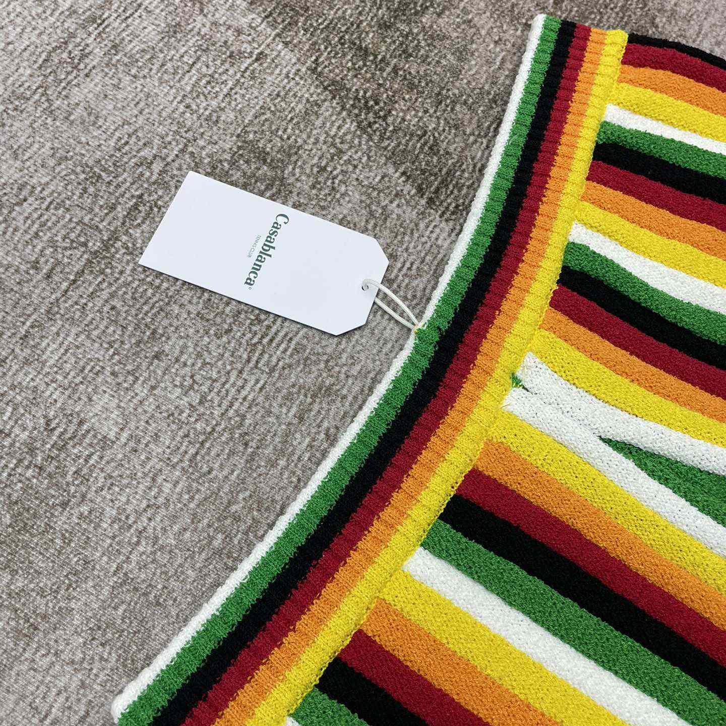 Casablanca Striped Towelling Shorts   D0042 - FashionPlug