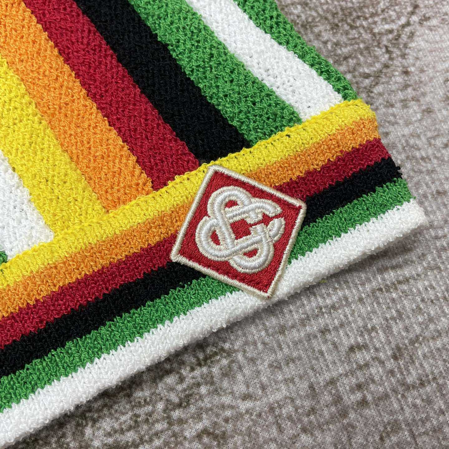 Casablanca Striped Towelling Shorts   D0042 - FashionPlug
